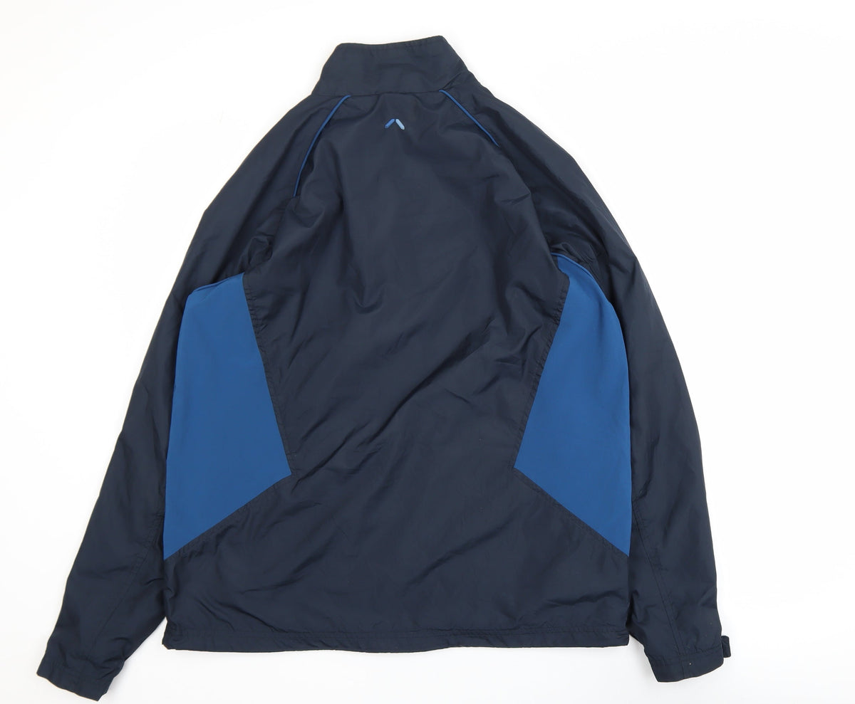 Mens UK Size M Aureus Blue Windbreaker Coat