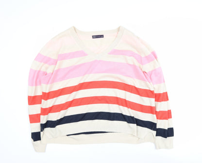 Womens UK Size L Marks and Spencer Multicoloured Pullover Jumper