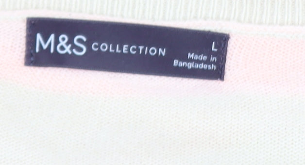 Womens UK Size L Marks and Spencer Multicoloured Pullover Jumper