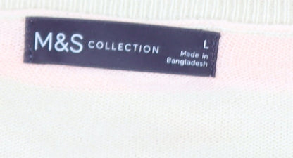 Womens UK Size L Marks and Spencer Multicoloured Pullover Jumper