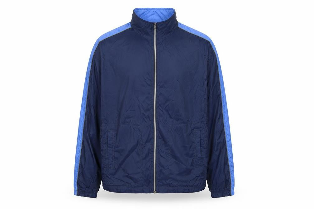 Mens UK Size M Sideout Blue Windbreaker Coat