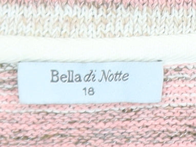 Womens UK Size 18 Bella di Notte Pink Pullover Jumper