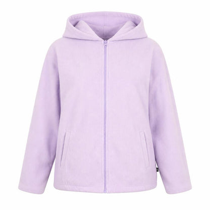 Hawkshead Women's Purple Fleece Hooded Full Zip Jacket Size L