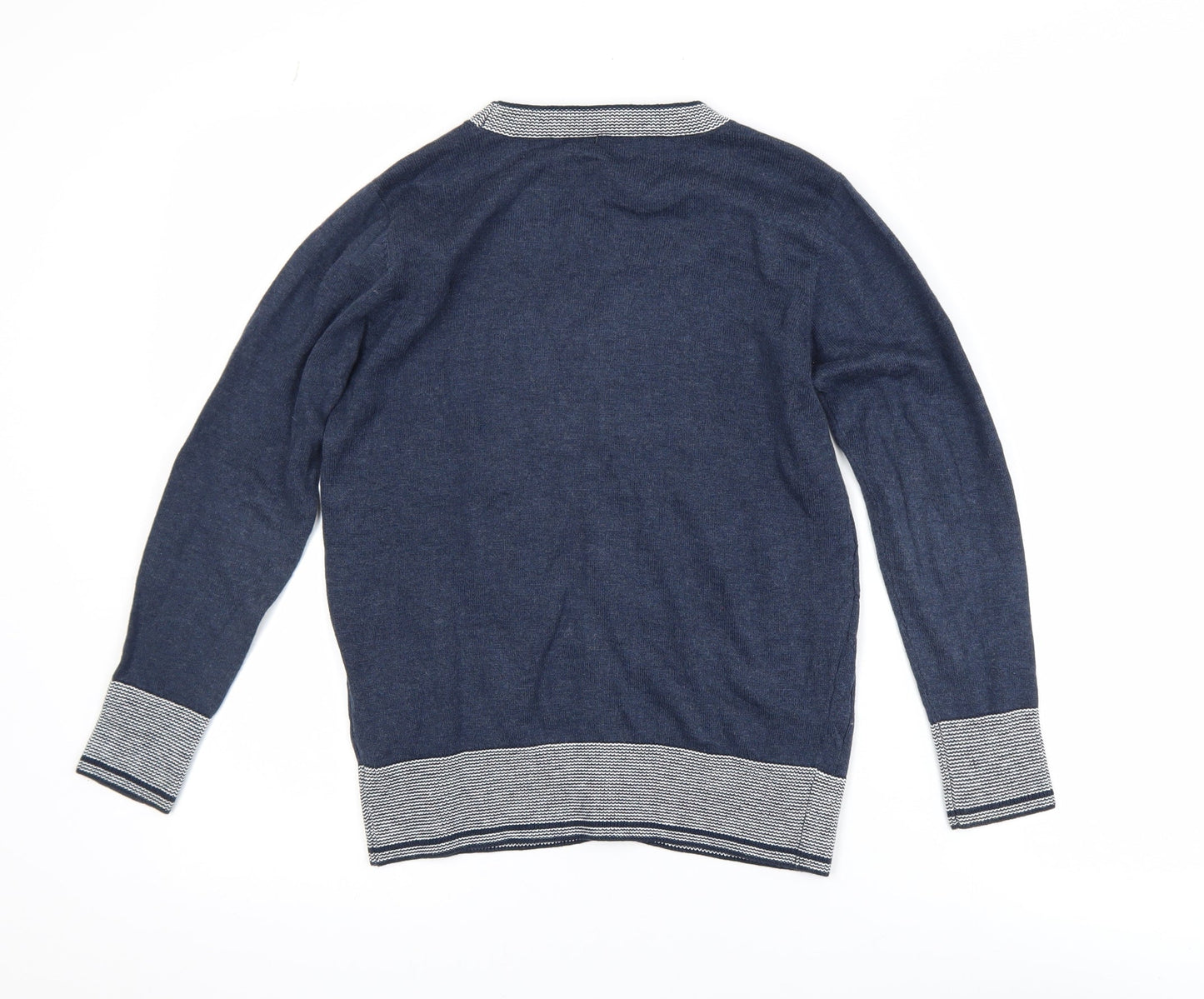 Boys UK Size 12-13 Years CHICKEEDUCK Blue Cardigan Jumper