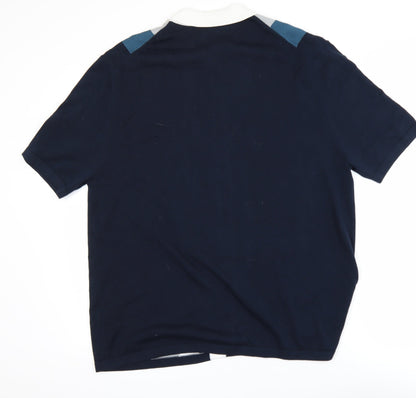 Mens UK Size L Marks and Spencer Blue Cardigan Jumper