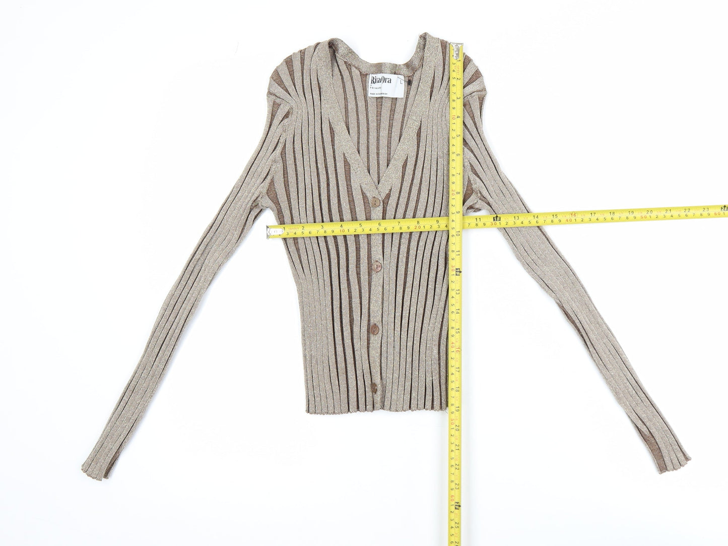 Womens UK Size L Primark Beige Cropped Blouse