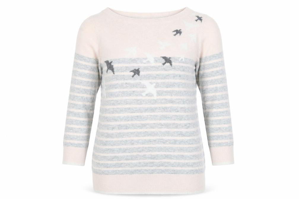 Womens UK Size 10 Maine New England Beige Pullover Jumper