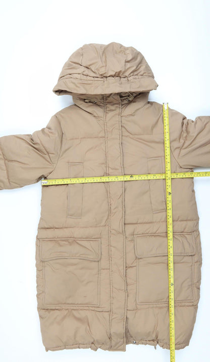 Womens UK Size XS H&M Beige Puffer Jacket
