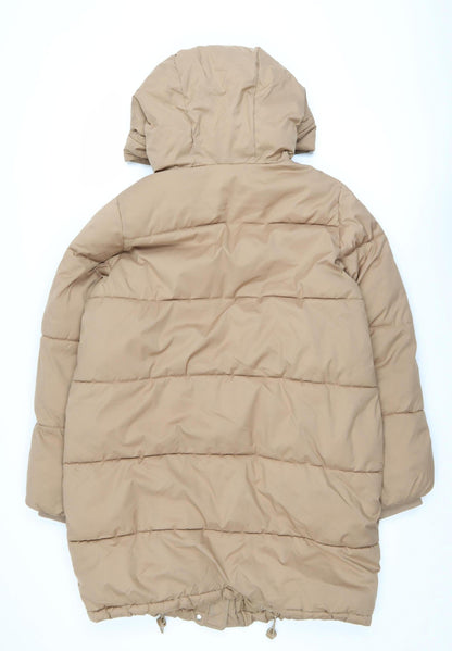 Womens UK Size XS H&M Beige Puffer Jacket