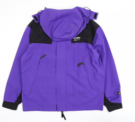 Mens UK Size XL Lee Cooper Purple Parka Coat