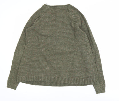 Womens UK Size 8 Fat Face Green Pullover Jumper
