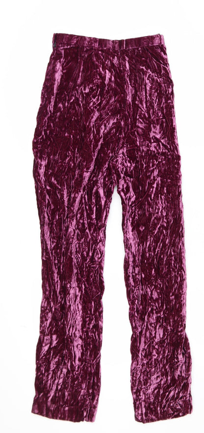 Womens UK Size 4 Susan Gillis-Browne Regular Fit Dress Pants Purple Trousers