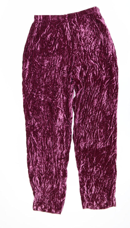 Womens UK Size 4 Susan Gillis-Browne Regular Fit Dress Pants Purple Trousers