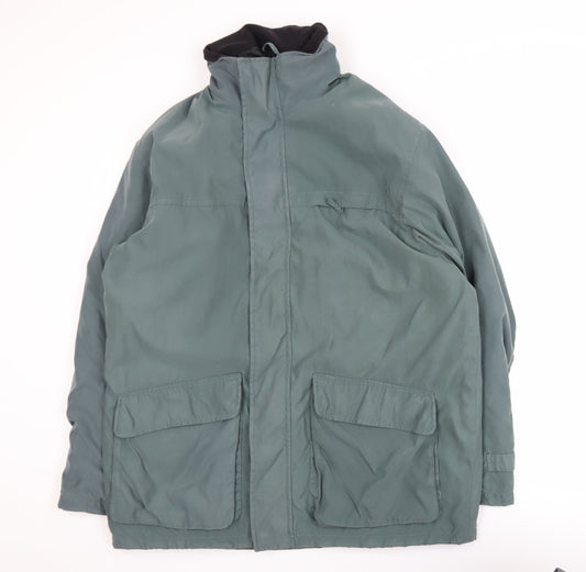 Mens UK Size M Marks and Spencer Green Parka Coat