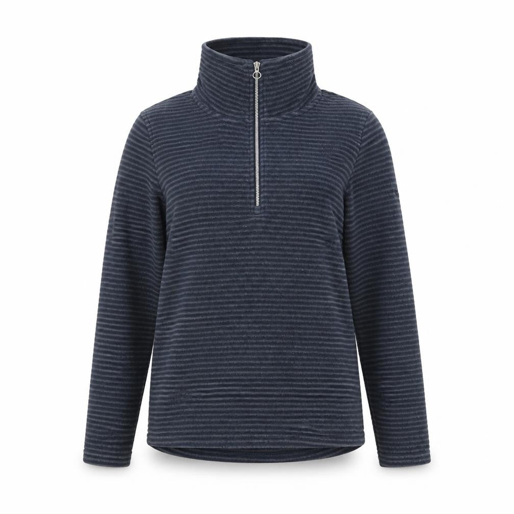 Regatta Women's Blue Striped Fleece 1/2 Zip Activewear Jacket UK 10