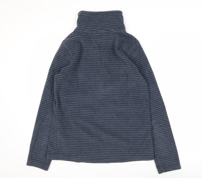 Regatta Women's Blue Striped Fleece 1/2 Zip Activewear Jacket UK 10
