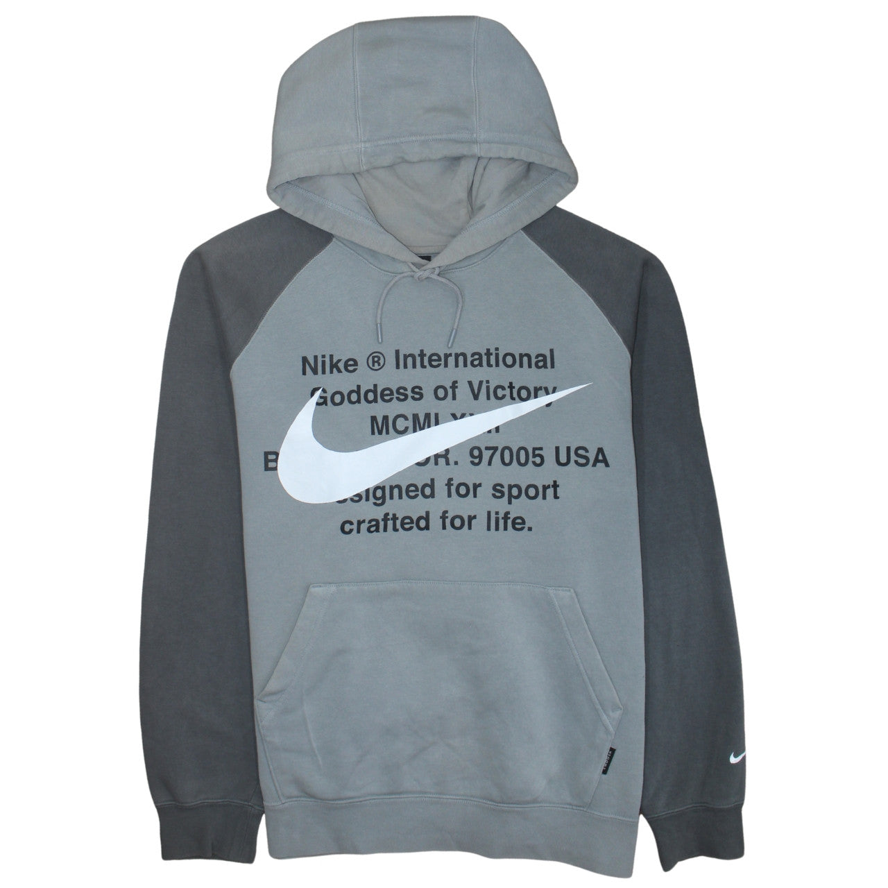 Mens UK Size XL Nike Grey Pullover Hoodie