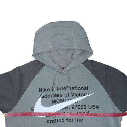Mens UK Size XL Nike Grey Pullover Hoodie