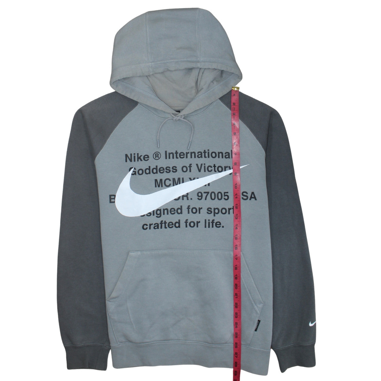 Mens UK Size XL Nike Grey Pullover Hoodie