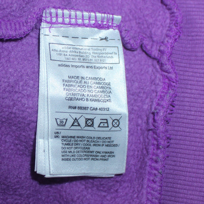 Womens UK Size M adidas Purple Pullover Hoodie