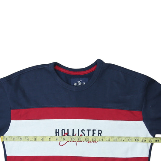 Mens UK Size S Hollister Blue Pullover Sweatshirt
