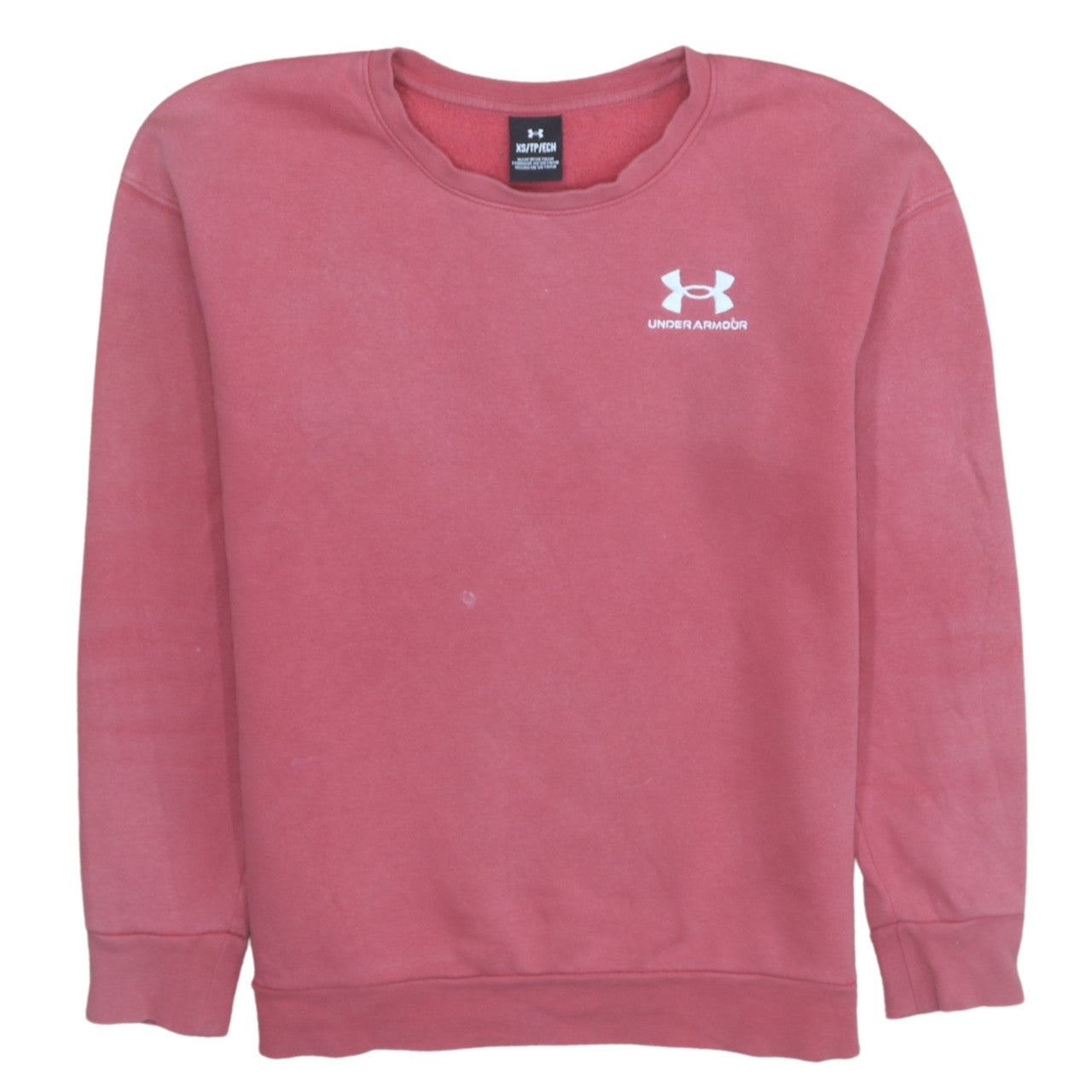 Womens UK Size XS Under armour Pink Pullover Sweatshirt
