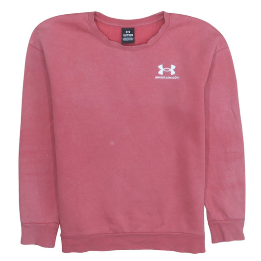 Womens UK Size XS Under armour Pink Pullover Sweatshirt
