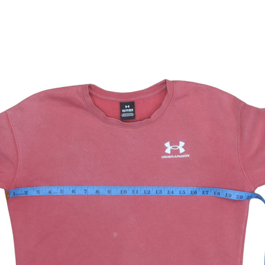 Womens UK Size XS Under armour Pink Pullover Sweatshirt