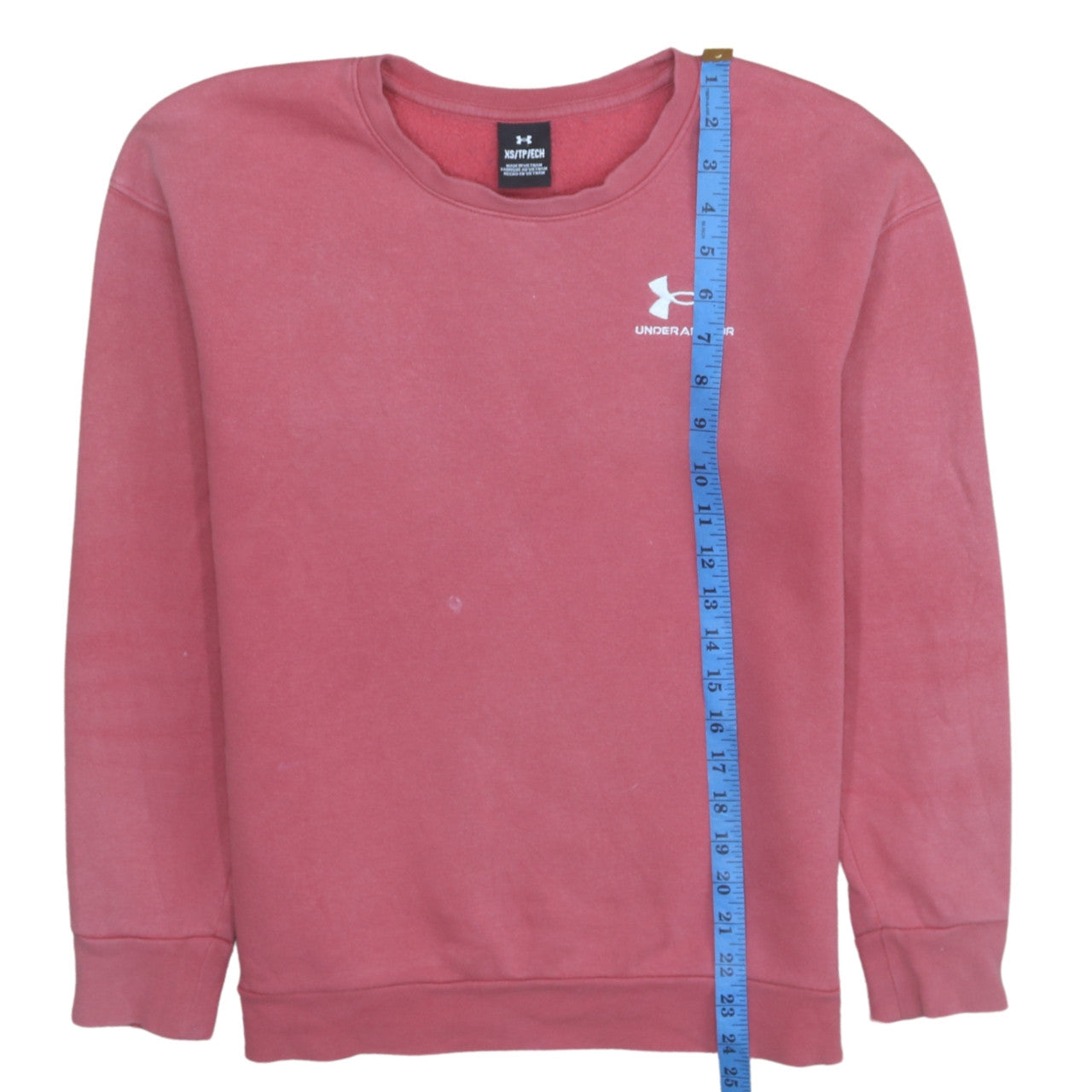 Womens UK Size XS Under armour Pink Pullover Sweatshirt