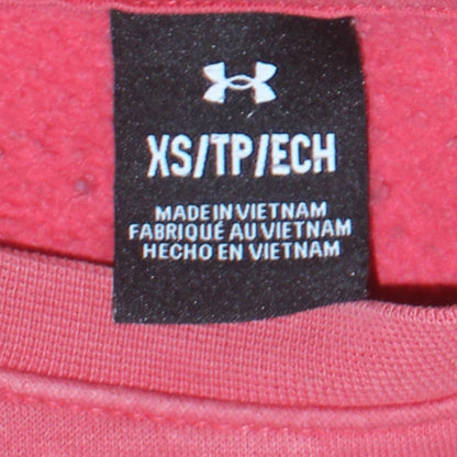 Womens UK Size XS Under armour Pink Pullover Sweatshirt