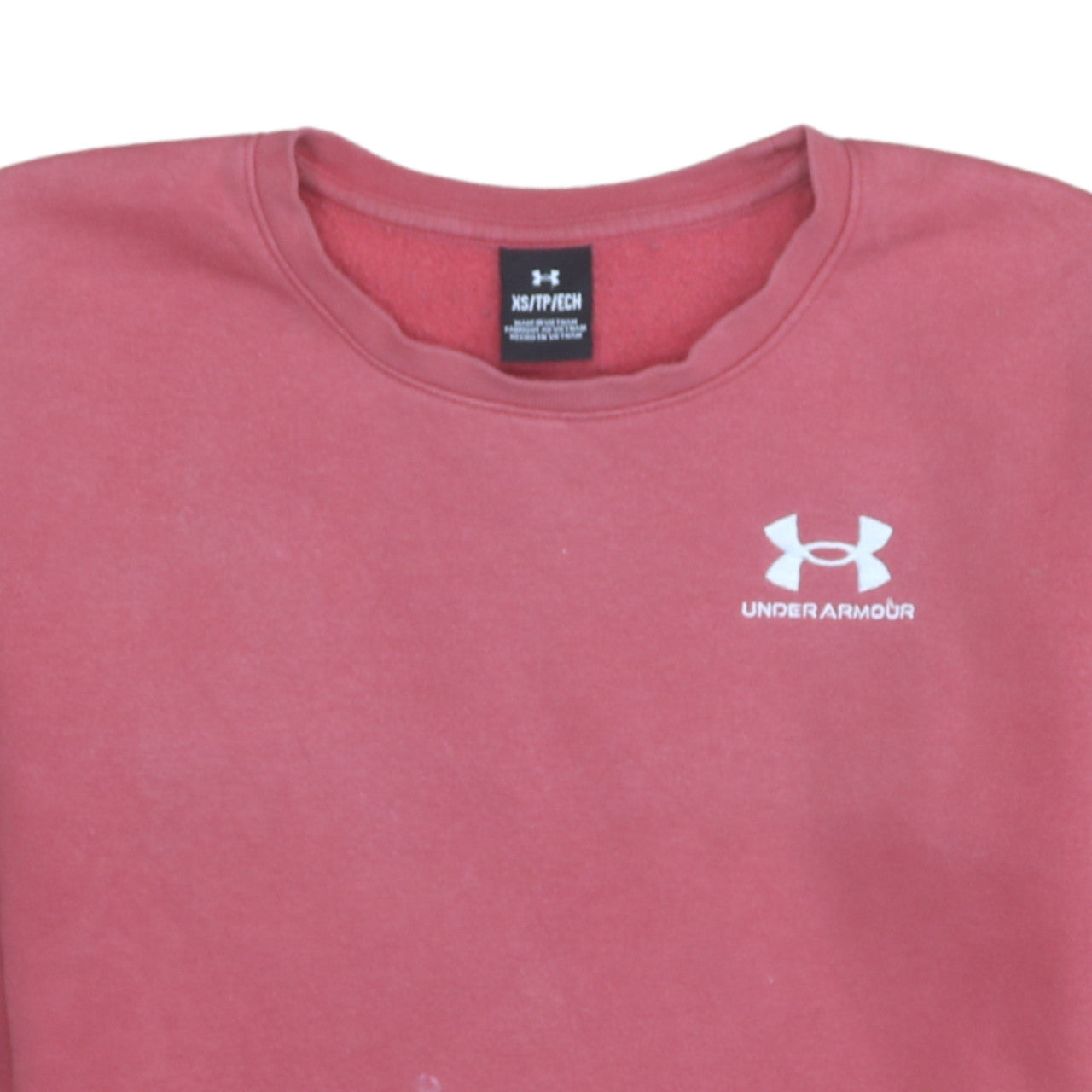 Womens UK Size XS Under armour Pink Pullover Sweatshirt
