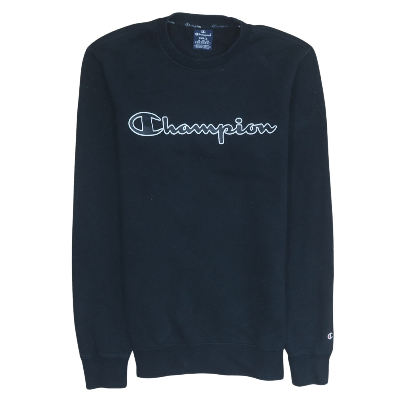 Mens UK Size S Champion Black Pullover Sweatshirt