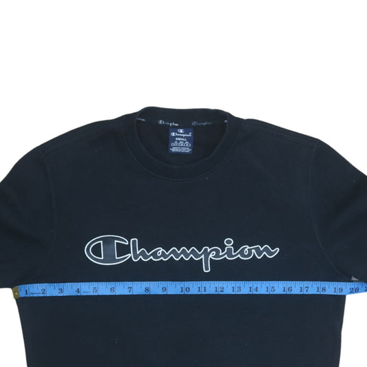 Mens UK Size S Champion Black Pullover Sweatshirt