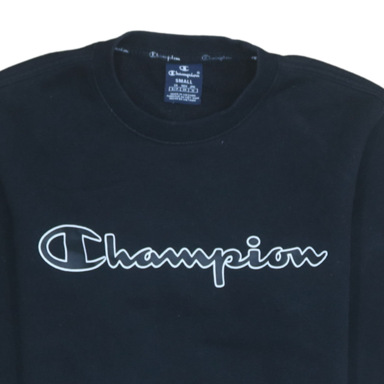 Mens UK Size S Champion Black Pullover Sweatshirt