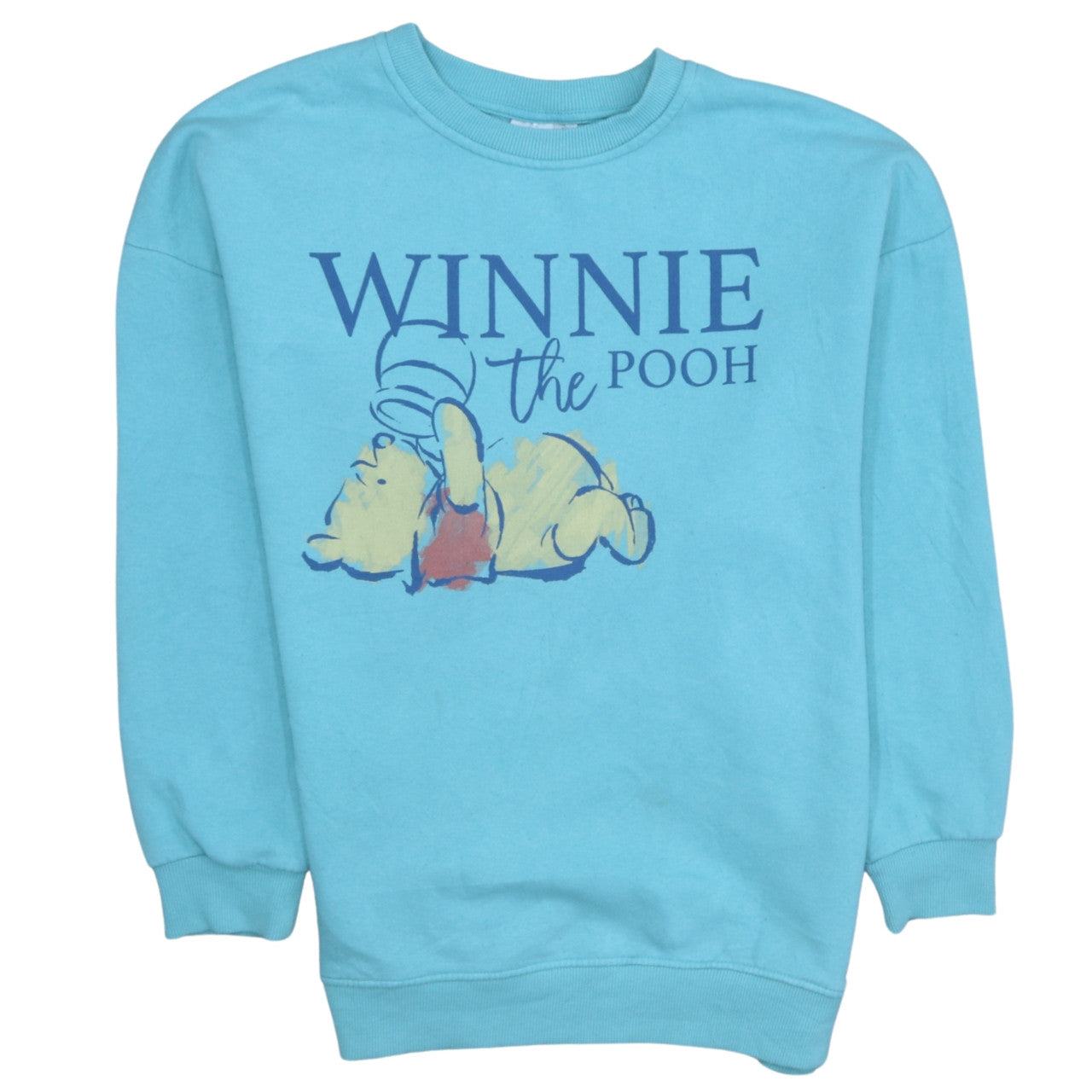 Womens UK Size 12/14 Disney Blue Pullover Sweatshirt