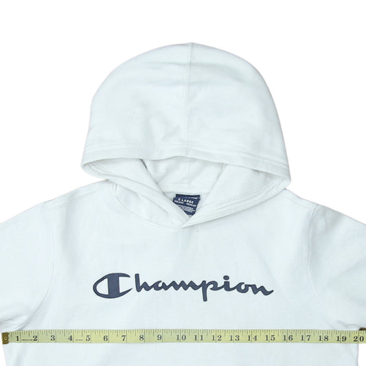 Boys UK Size 13-14 Years Champion White Pullover Hoodie