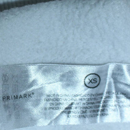 Mens UK Size XS Primark White Pullover Hoodie