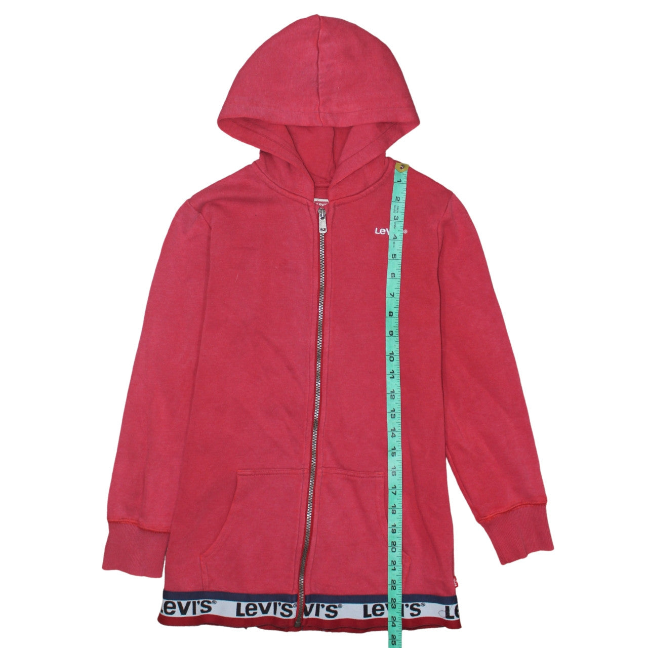Boys UK Size 12 Years Levi's Red Full Zip Hoodie