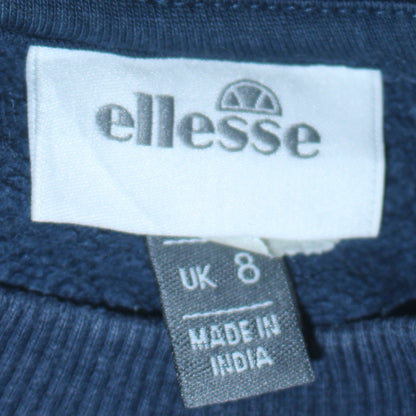 Womens UK Size 8 ellesse Blue Pullover Sweatshirt