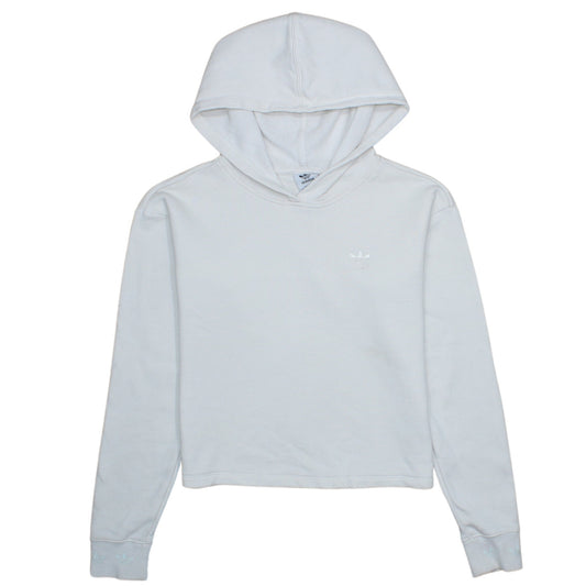 Womens UK Size XS adidas White Pullover Hoodie