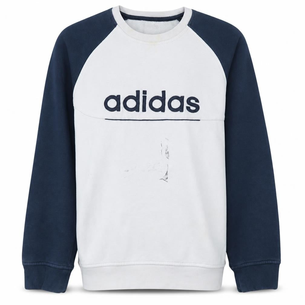 Mens UK Size XL adidas White Pullover Sweatshirt