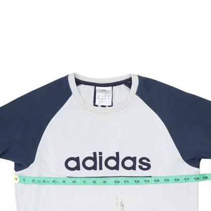 Mens UK Size XL adidas White Pullover Sweatshirt