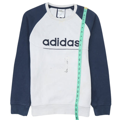 Mens UK Size XL adidas White Pullover Sweatshirt