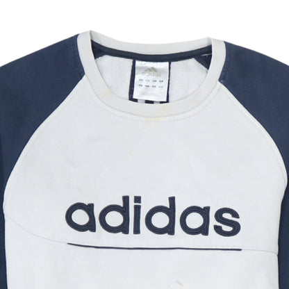 Mens UK Size XL adidas White Pullover Sweatshirt