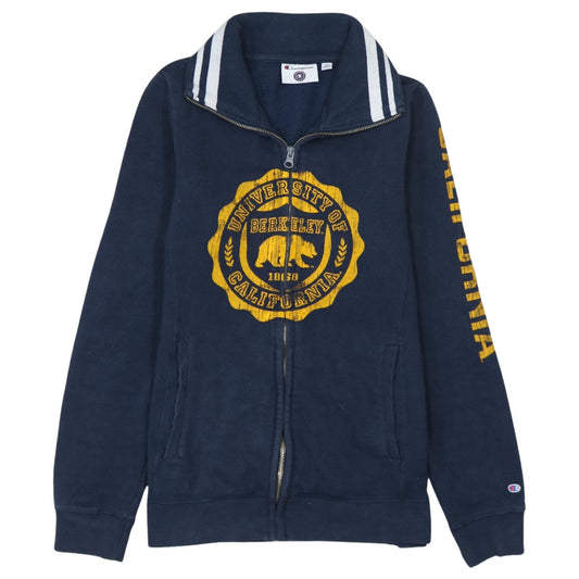 Mens UK Size M Champion Blue Full Zip Sweatshirt