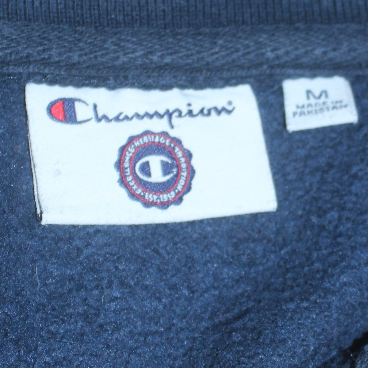 Mens UK Size M Champion Blue Full Zip Sweatshirt