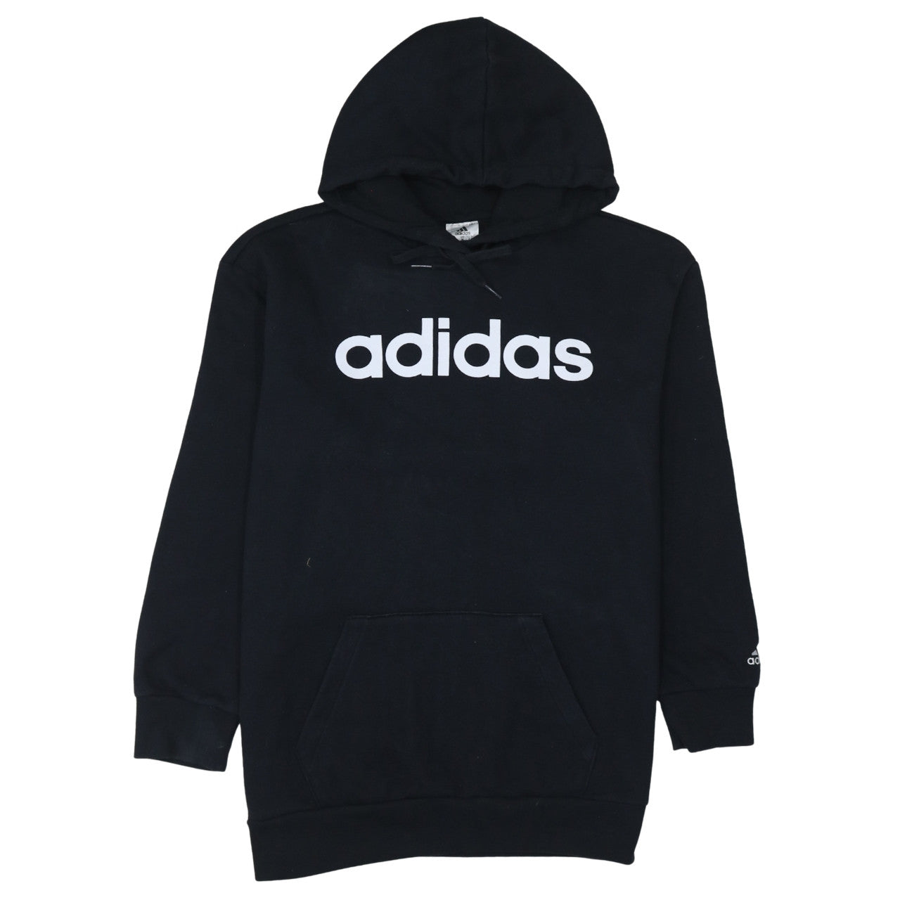 Womens UK Size 12-14 adidas Black Pullover Hoodie