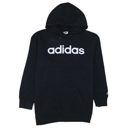 Womens UK Size 12-14 adidas Black Pullover Hoodie