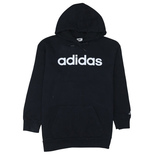 Womens UK Size 12-14 adidas Black Pullover Hoodie