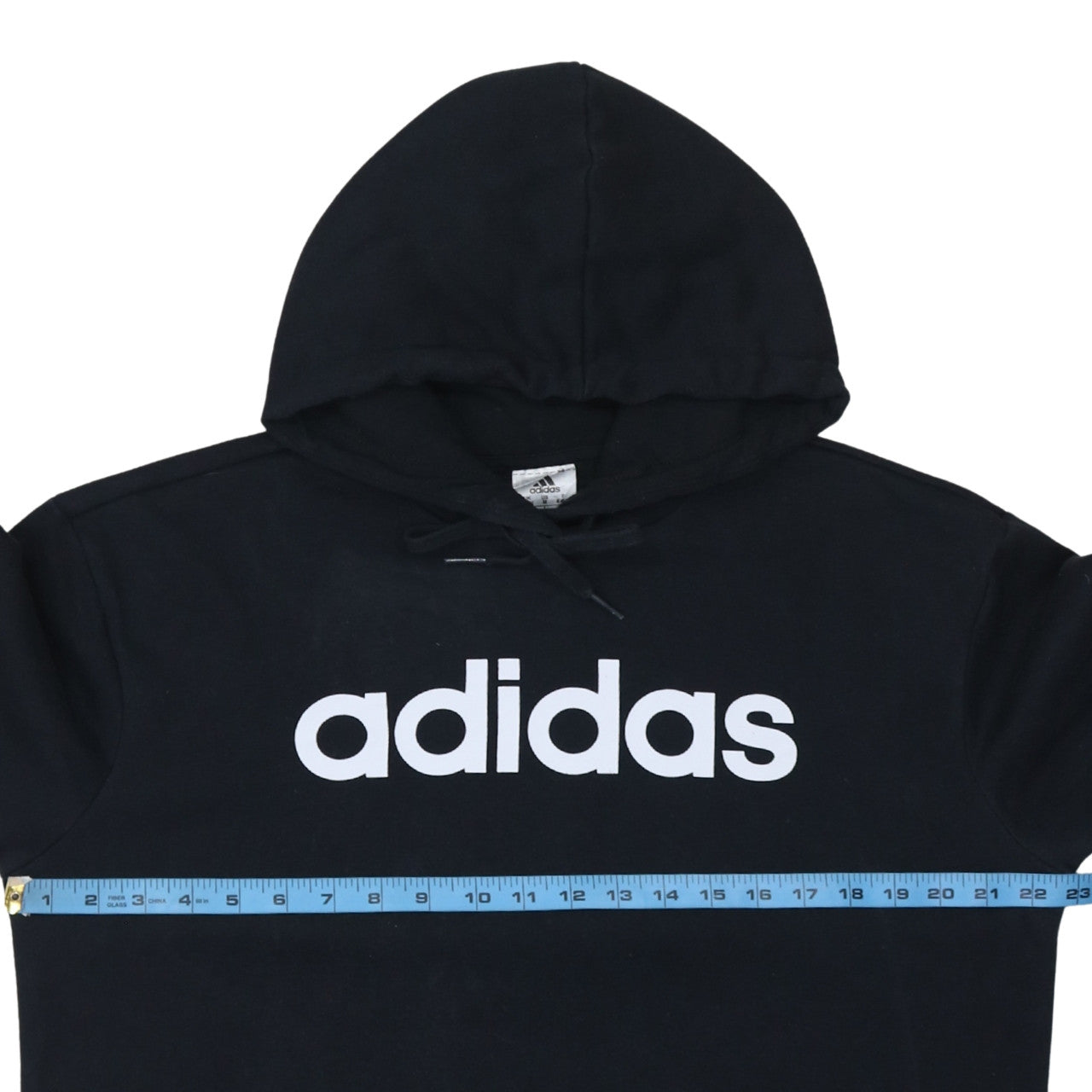 Womens UK Size 12-14 adidas Black Pullover Hoodie